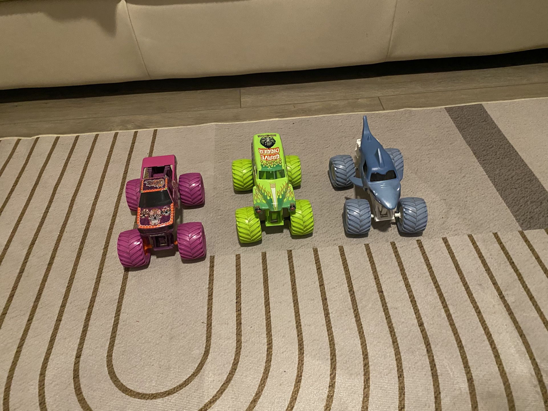 3 MONSTER JAM TRUCKS ($18 For All 3)