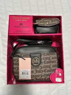 Juicy Couture Camera Crossbody Purse with Detachable Card Case