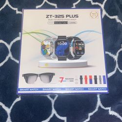 Smart watch with 7 bands and bluetooth sunglass 
