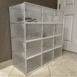 Stackable Shoe Boxes 12pcs XL size New 