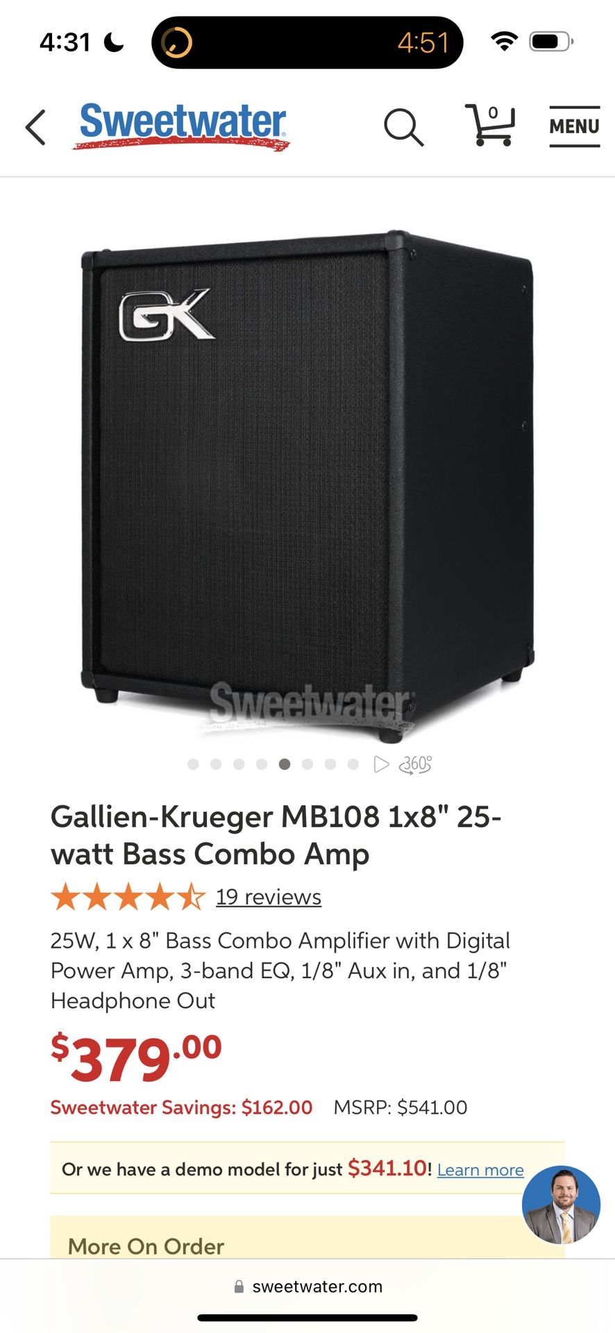 Gallinen-Kruger Bass Amp