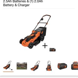 New Cordless 40V Black & Decker Lawn Mower