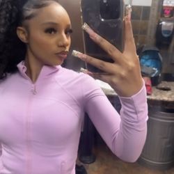 Light Pink Purpleish Zip up Jacket