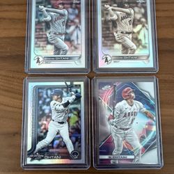 Shohei Ohtani Chrome & Foil Card Lot