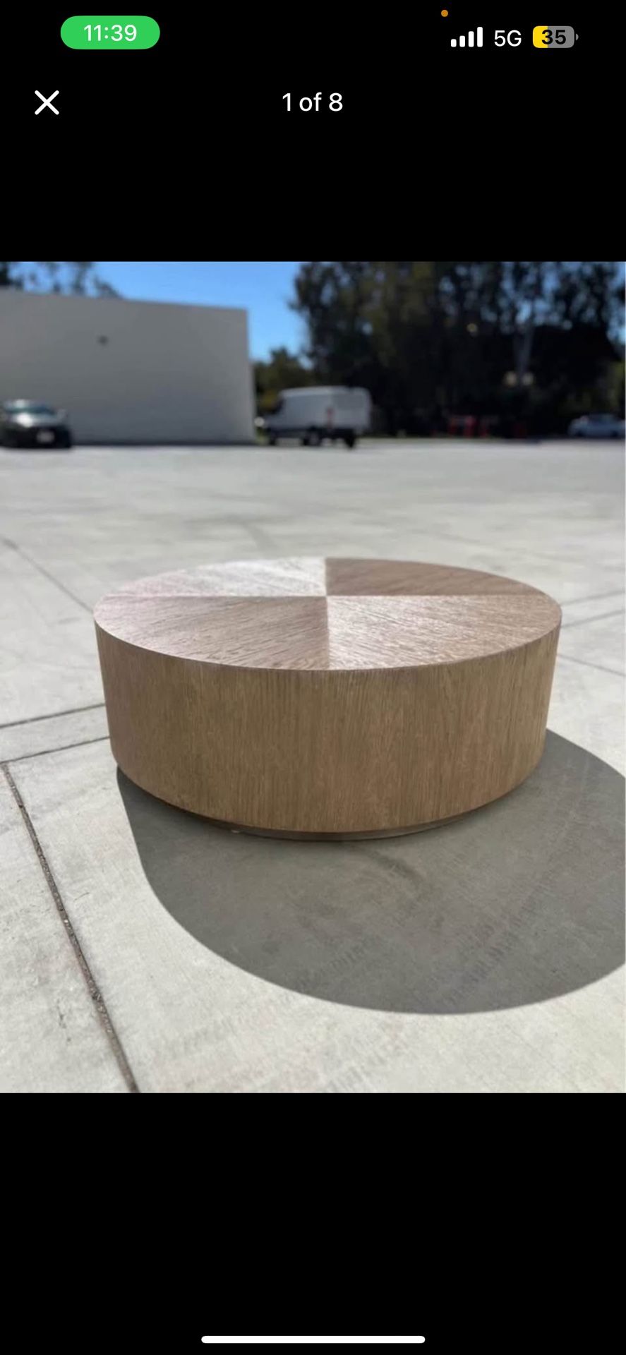 Restoration Hardware Machinto Round Coffee Table