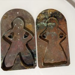 Solid Copper Gingerbread Cutters Wall Decor