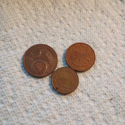 3 Euros Coins 5,2,And One Very Pretty 
