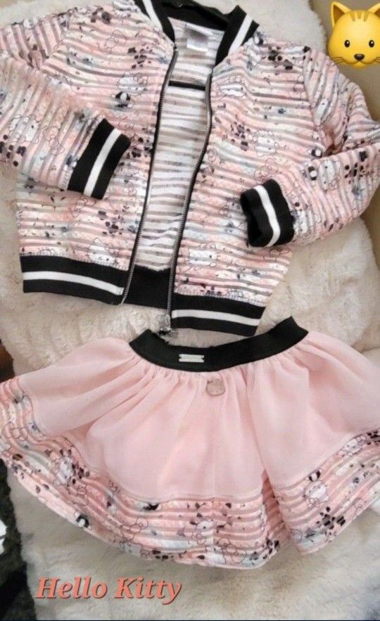 Girls Hello Kitty Jacket & Skirt 5t, 5/6 Dress, Tutu