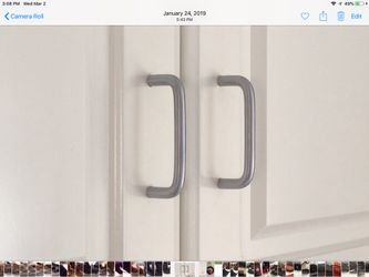 3-1/2 In Satin Chrome Kitchen Drawer Pull Handles