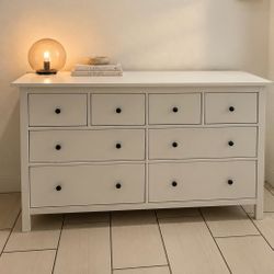 Ikea White 8-Drawer Wide Dresser