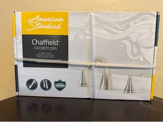 American Standard (contact info removed).295 Chatfield 8-Inch Widespread 2-Handle Bathroom Faucet, 1.2 GPM, Brushed Nickel