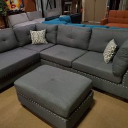 Sectional Couch With Ottoman 