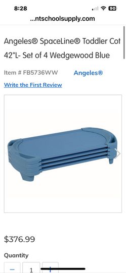 Angeles Spaceline Toddler Cot! Set Of Four! New 