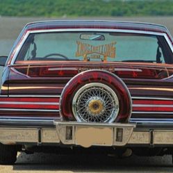 Tire custom 13" wheel fiberglass universal fits g-body for continental kit  bumper kit Cadillac Fleetwood Brougham Deville Lincoln Towncar Lowrider