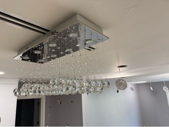 modern crystal raindrop chandelier