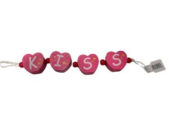 Kiss heart bead