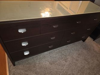 Dresser and mirror