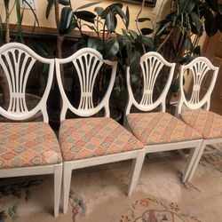 Solid Wood Dining Chairs Set of 4