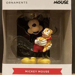 Hallmark Disney Mickey Mouse Holding Puppy Pluto H79 Christmas Ornament 2024