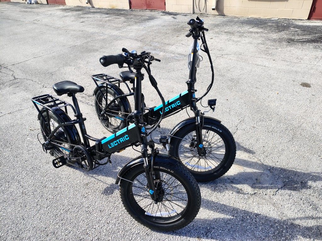 2 Like New Lectric XP 3.0 Electric Bikes 28 Mph With 50 Mile Range