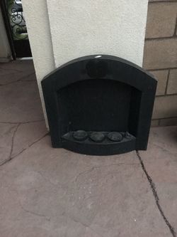 Hanging indoor outdoor fireplace