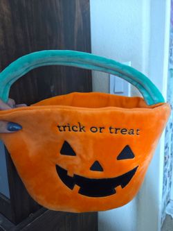 Halloween Trick or Treat Pumpkin Bucket Bag