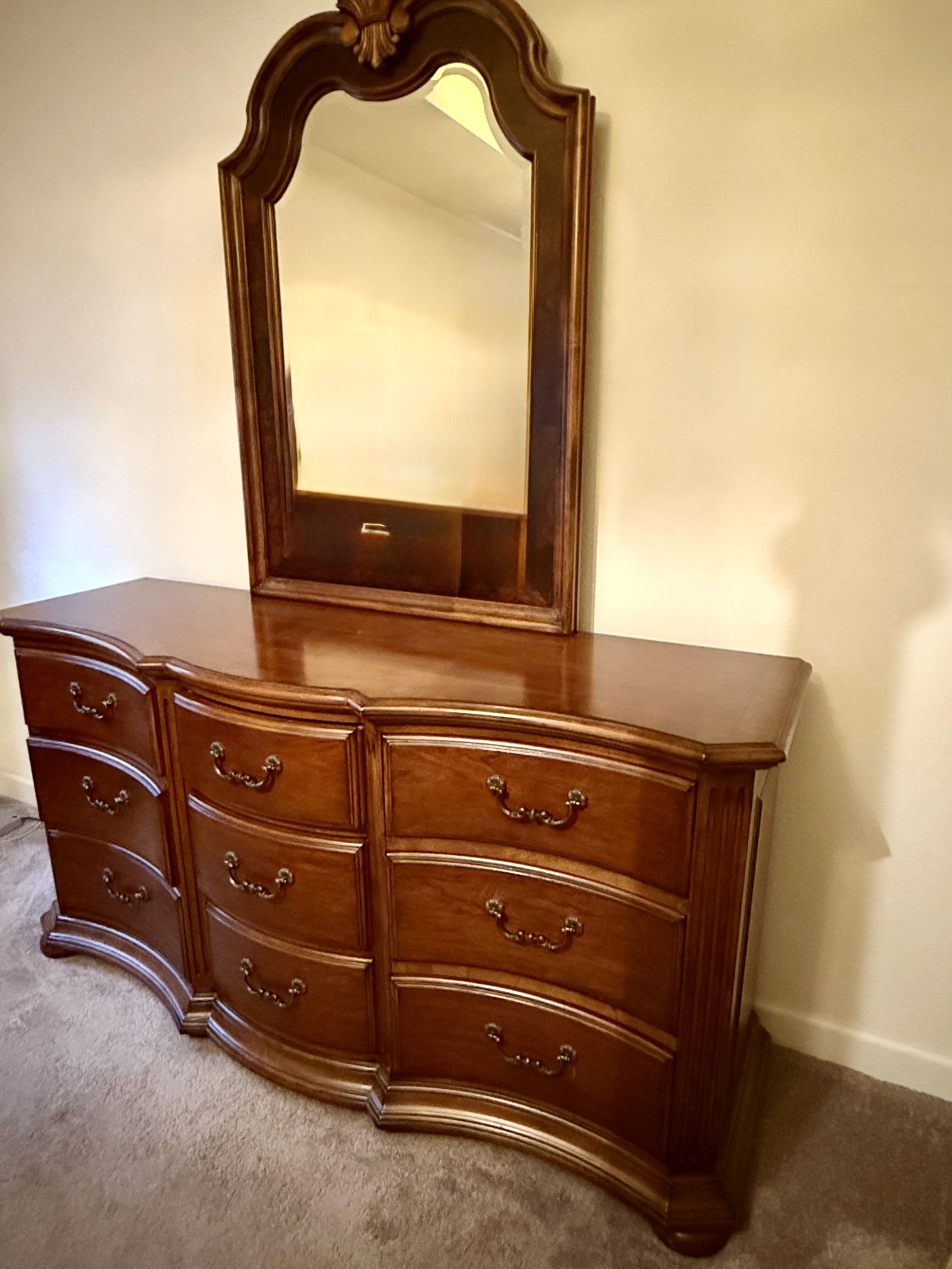 Ethan Allen Dresser & Mirror