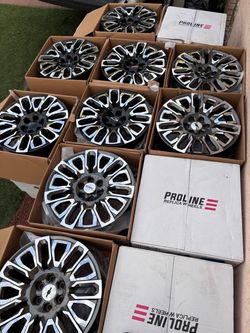 22 inches ultimate edition sierra Silverado style wheels
