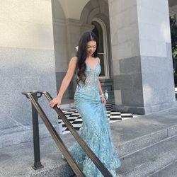 Sage Mermaid Dress 