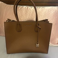 MK Brown Purse and Backpack 