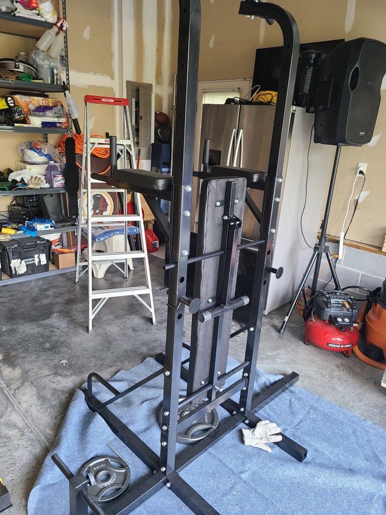 Weight Bench With Pull Up Bar. Weights Are Not Included 