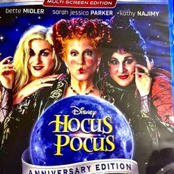 NEW HOCUS POCUS ANNIVERSARY EDITION BLU-RAY MOVIE. NO DIGITAL