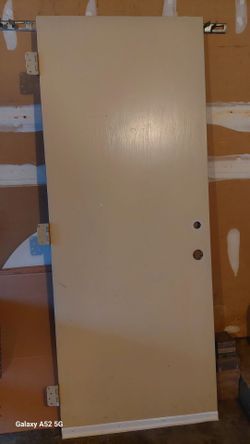 Steel Door! Ready to install! Off-white color!