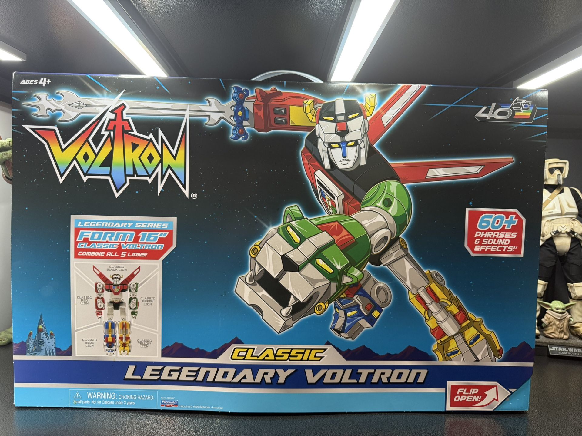 Brand New Sealed Voltron 40th Anniversary Edition 16” Large Talking Robot Figure