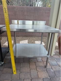 Commercial Stainless Steel Prep Table – $150 OBO