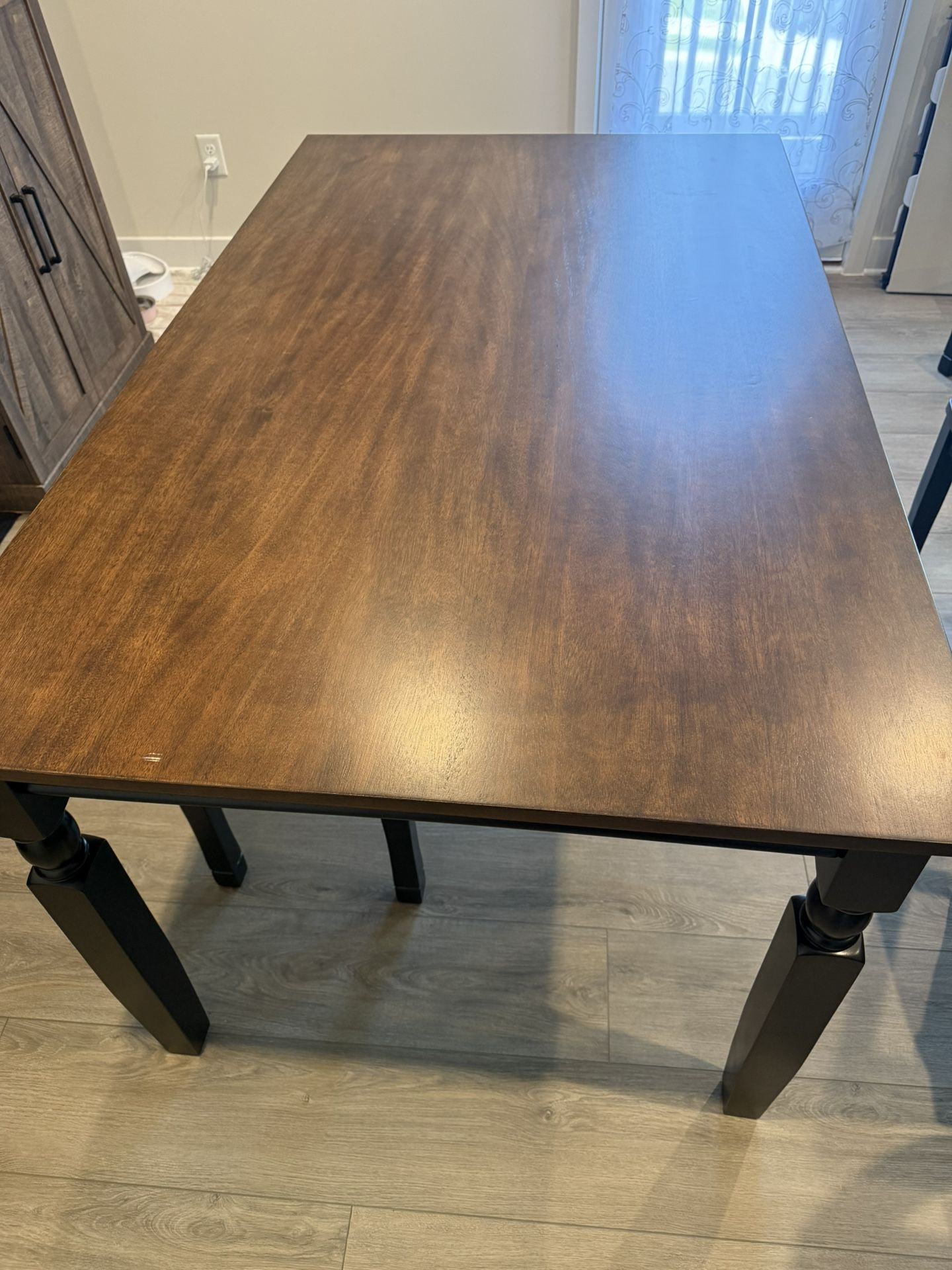 Brand New Rectangular Two Toned Dining Table