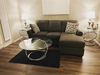 Glass coffee table set