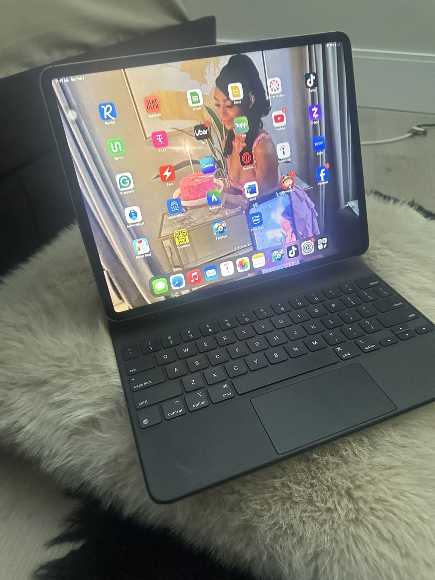 IPad Pro With Keyboard And TikTok, Used But In Excellent Condition