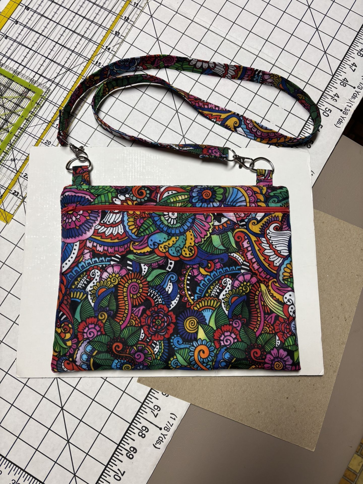 Cross Body Bag - Fully Lined - 8 1/2” X 11”
