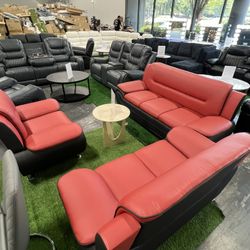 Modern Living Room 3Pcs Sofa Set / Juego de sofás moderno para sala de estar de 3 piezas