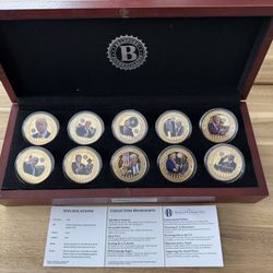 Bradford Exchange: Donald Trump, Presidential Legacy Commemorative Coin Collections, NEW, set 10, +1