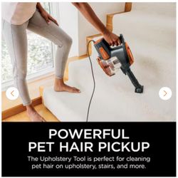 Aspiradora Shark Rocket Bagless Corded Washable Filter Stick Vacuum Cleaner for Hard Floors/ Rugs with Powerful Pet Hair Pickup in Orange