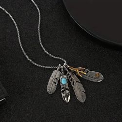 Vintage Necklaces Jewelry Accessories Stainless Steel Chain Charms Pendants 