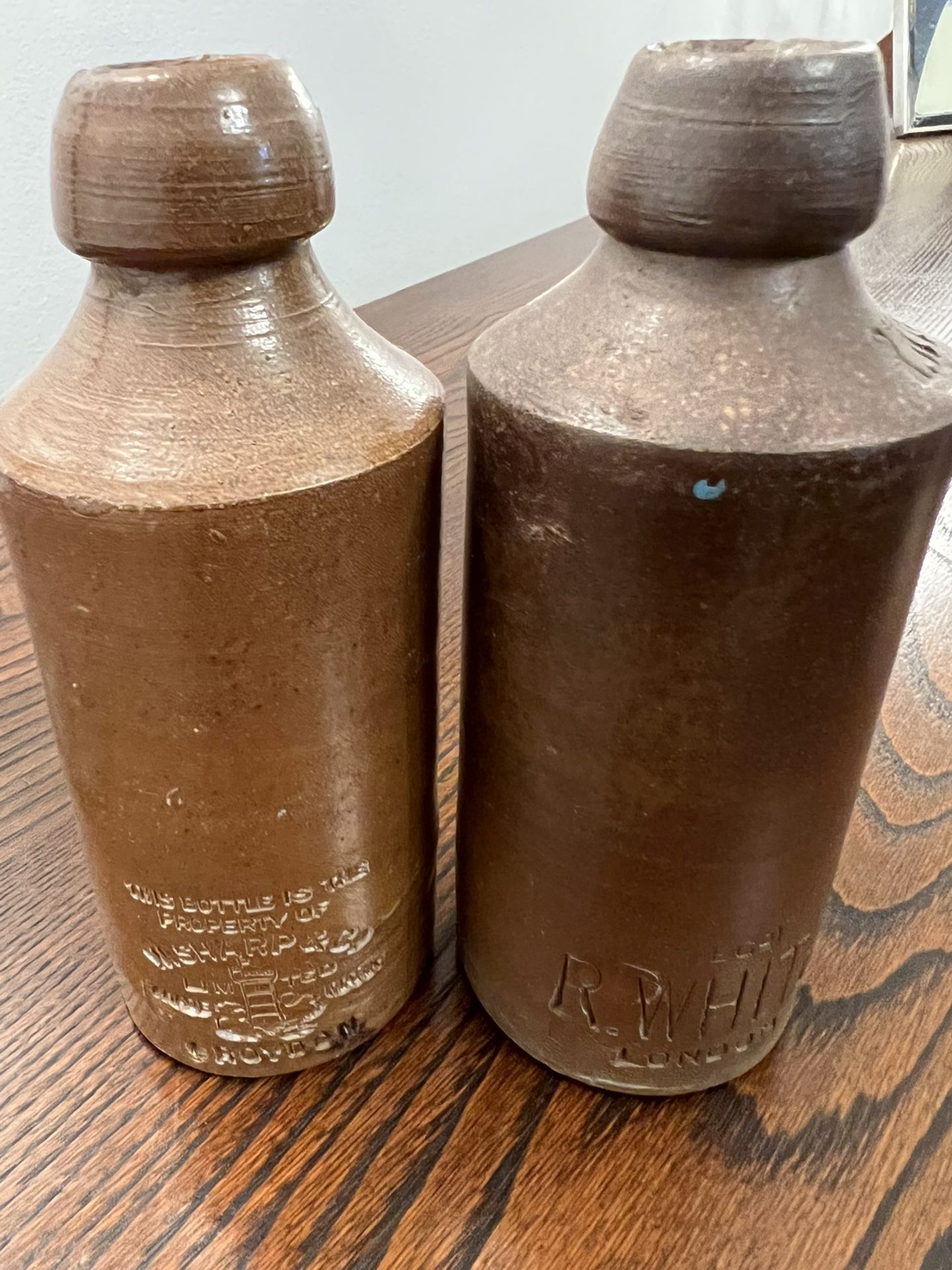 Antique Beer Bottles From England