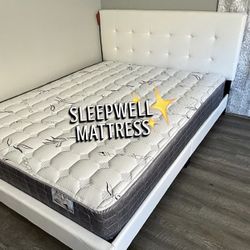 New Queen Bed Frame With Mattress