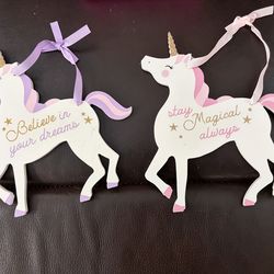Unicorn wall decor & coin purses