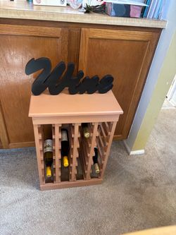 Refinished Wooden Wine Rack