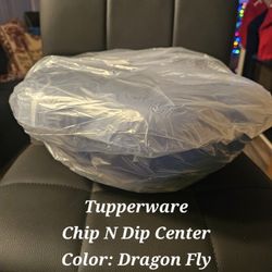Tupperware Chip N Dip Center Color: Dragon Fly