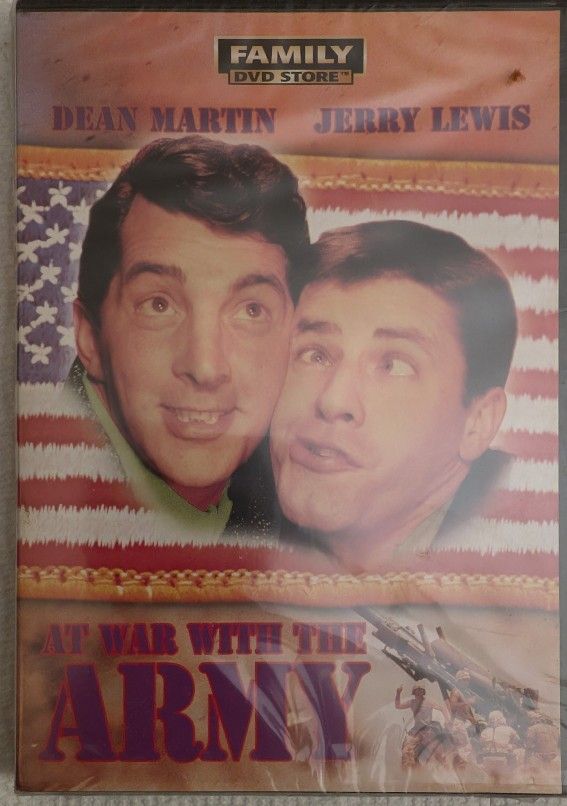 NEW DVD - At War With The Army W/Dean Martin + Jerry Lewis. This Comedy Duo Will Have You Laughing At Crazy Situations. Comedy, Musical, 93 Min. B+W 1
