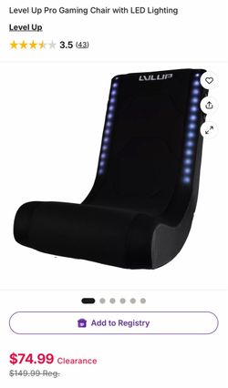 Gaming Floor Chair with LED Lighting